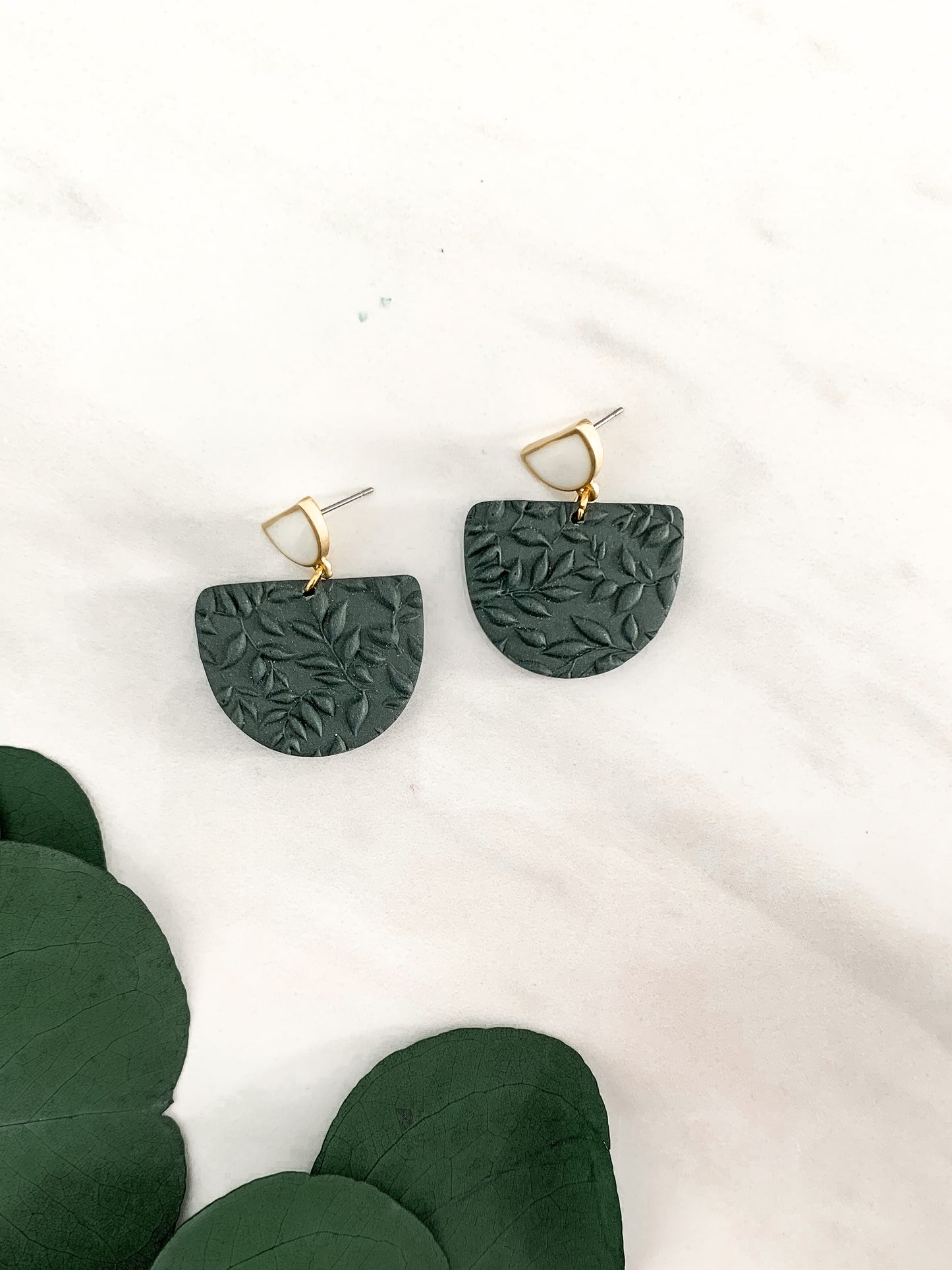 low arch textured dangle earrings + bezel stud | juniper