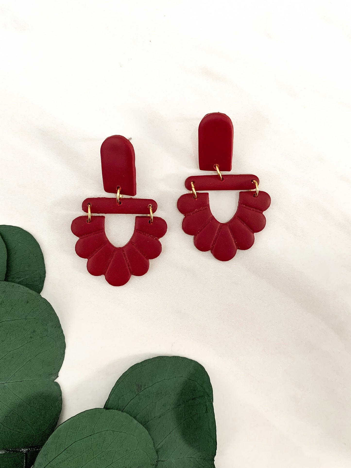 loop dangle earrings | rosewood