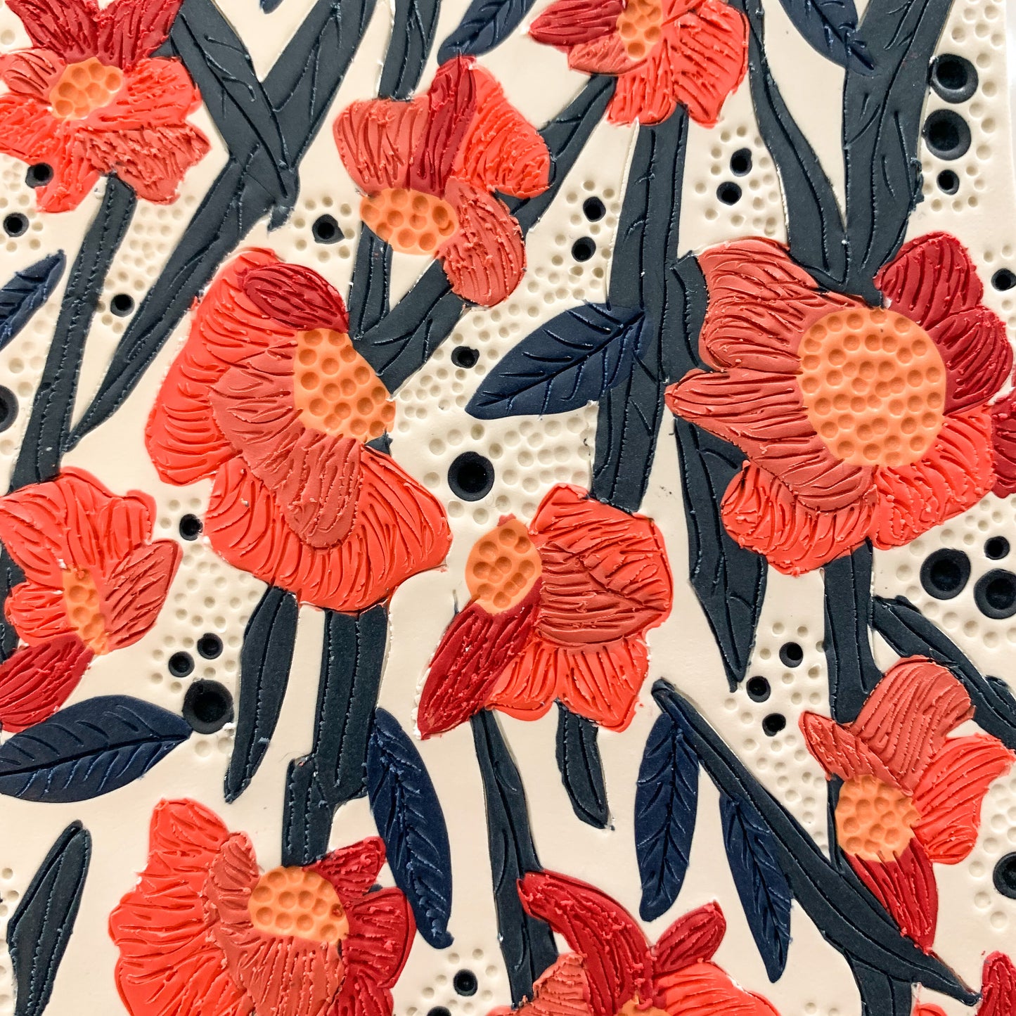 abstract floral dangles