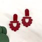 loop dangle earrings | rosewood