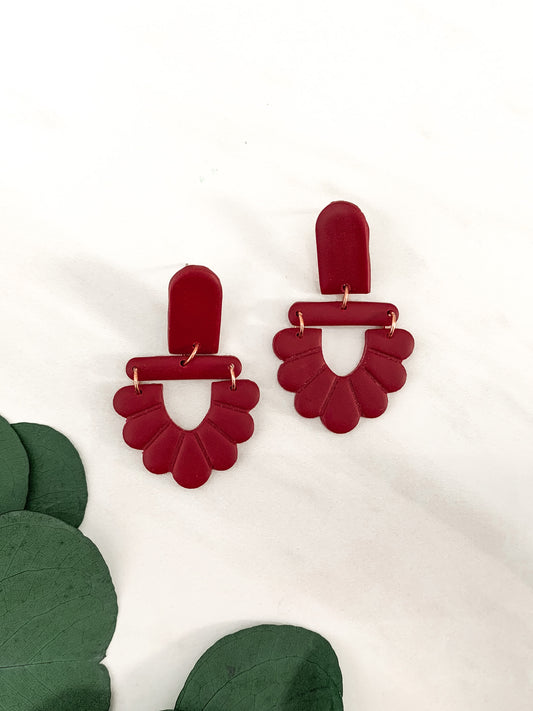 loop dangle earrings | rosewood