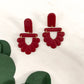 loop dangle earrings | rosewood