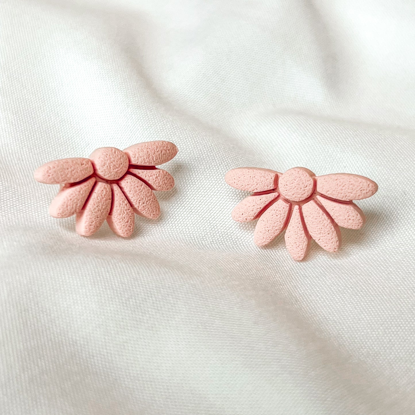 floral textured studs | petal