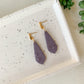 textured dangle | eggplant