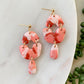 double arch marble + resin dangle